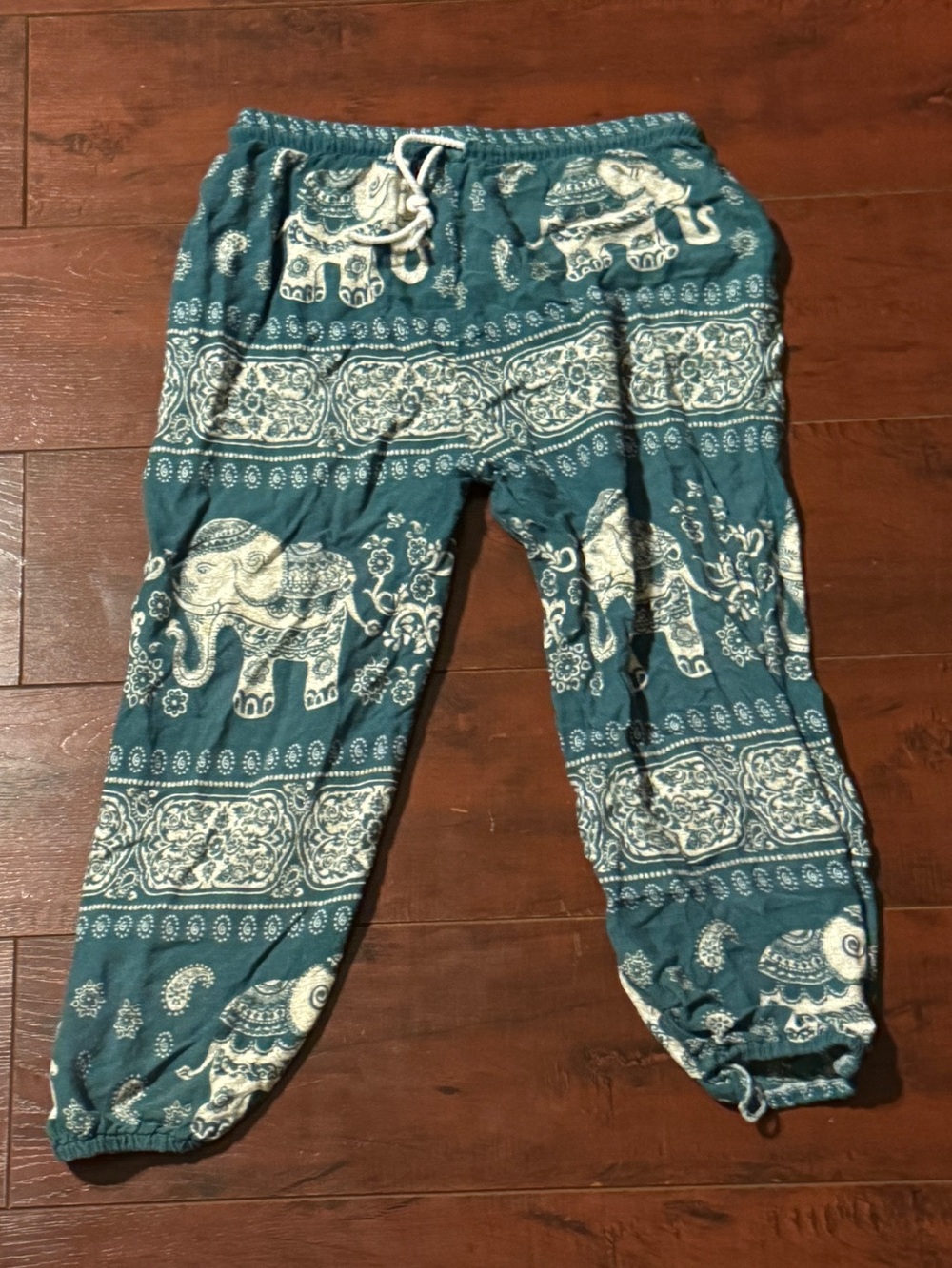 5 Boho Elephant Print Kids’ Pants - Multi Color Set (Mixed Sizes XS, S) - Picture 6 of 6